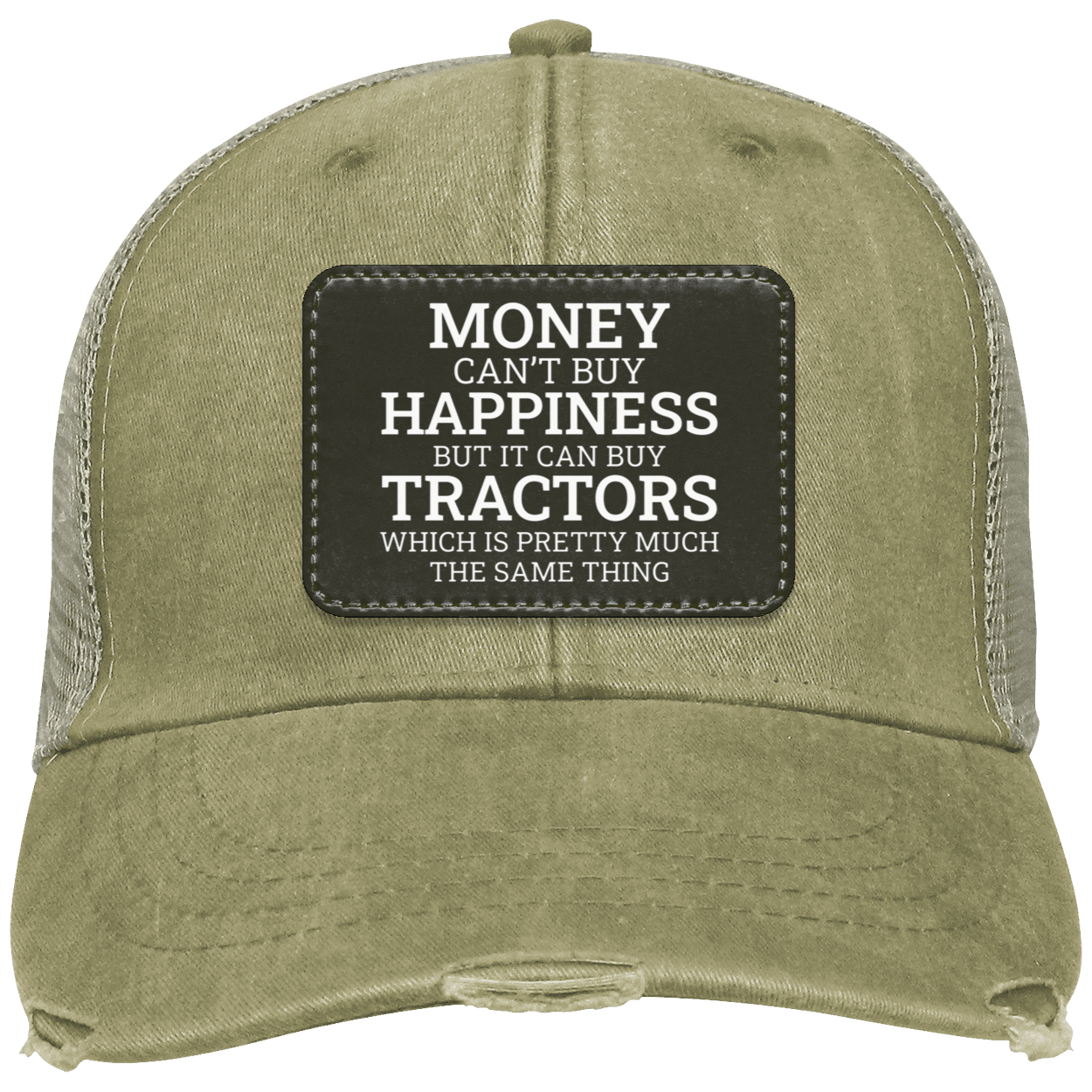 Money Can't Buy Happiness - Distressed Hat
