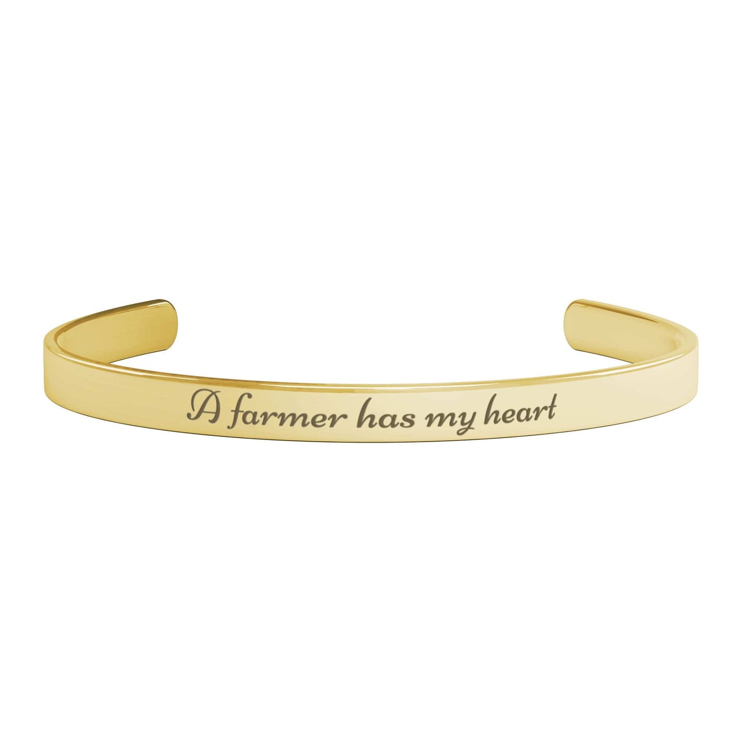 A Farmer Has My Heart Cuff Bracelet