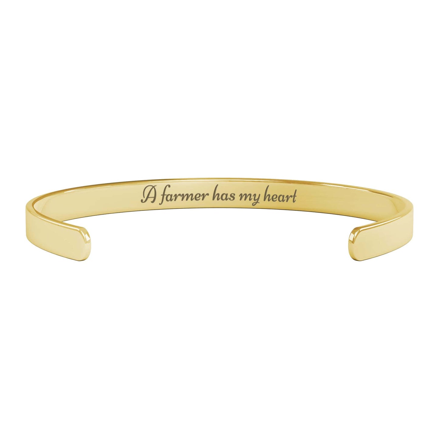 A Farmer Has My Heart Cuff Bracelet