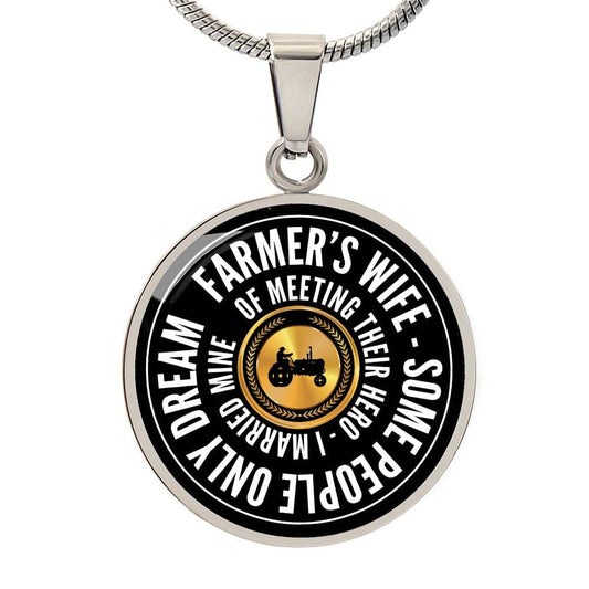 Personalized Farmer's Wife Luxury Necklace - FREE SHIPPING